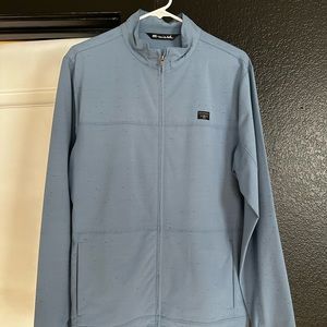Travis Mathew golf full zip jacket. Size M - light blue